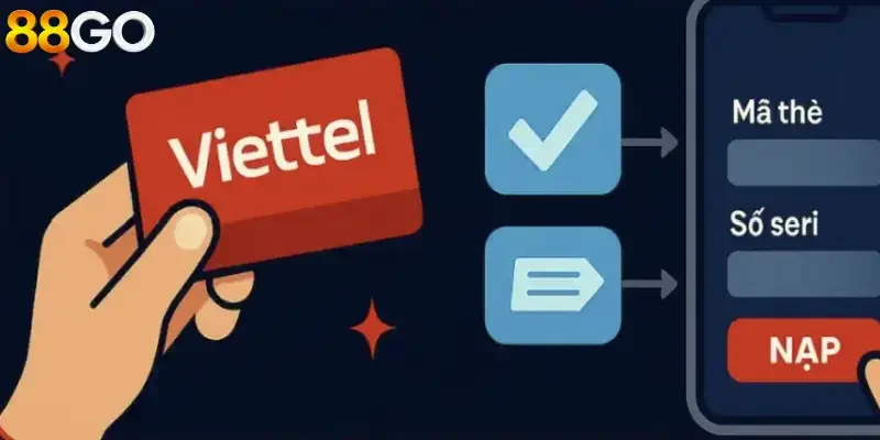 Nạp thẻ viettel 88go đơn giản và những điều bạn cần biết 3 Hướng dẫn các bước giao dịch tại 88go qua thẻ Viettel